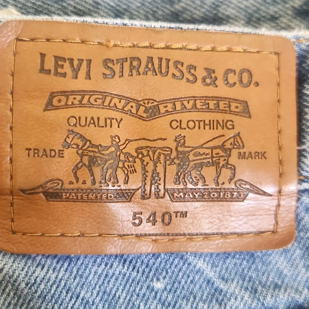 Levi's Vintage Mens Light Blue 100% Cotton Relaxed Fit Jeans Size 44 X 32 540 90